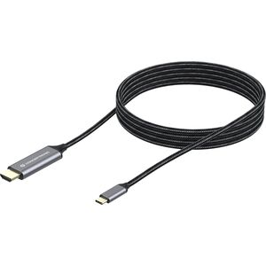 Kabel USB Conceptronic USB-C - HDMI 2 m Czarno-srebrny (ABBY10G) 13026662 4015867230848