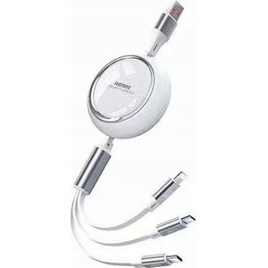 Kabel USB Remax USB-A - USB-C + microUSB + Lightning 1.2 m Czarny 13026755 6954851208044