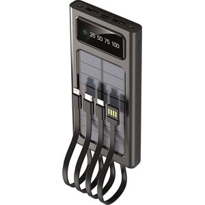 Powerbank 2GO 2GO Powerbank Solar 10000mAh mit LED Taschenlampe schwarz 13029574 4010425973717
