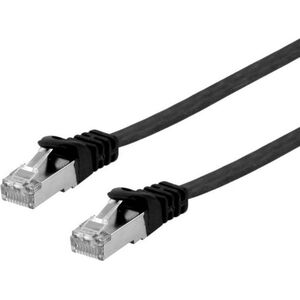 Equip Equip Patchkabel Cat6A  U/FTP 2xRJ45  0.50m schwarzFlachLSZH 13034722 4015867224892