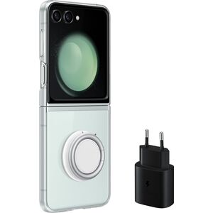 Samsung Etui Samsung EF-XF73KKTEGWW Z Flip5 F731 przezroczysty/transparent Starter Pack + ładowarka TA800 13037894 8806095209975
