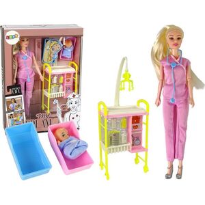 LeanToys Lalka Dla Dzieci Lekarz Długie Włosy Akcesoria 13053185 5905679072561