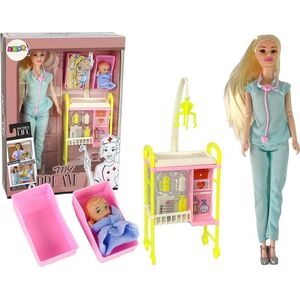 LeanToys Lalka Dla Dzieci Lekarz Długie Włosy Akcesoria 13053186 5905679072578