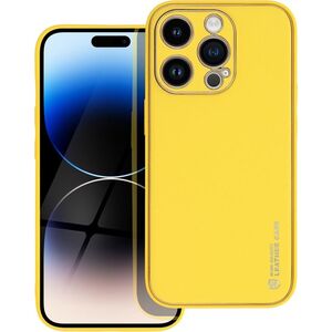 OEM Futerał LEATHER Case skórzany do IPHONE 14 PRO żółty 13087919 5903396164651