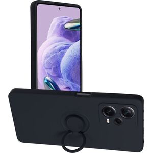 OEM Futerał SILICONE RING do XIAOMI Redmi NOTE 12 PRO+ 5G czarny 13088523 5903396210556