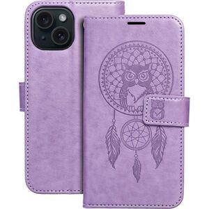 OEM Kabura MEZZO Book do IPHONE 15 łapacz snów fioletowy 13089208 5903396214431