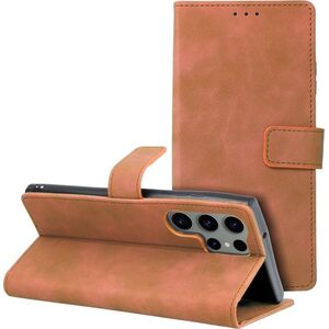 OEM Kabura TENDER Book do SAMSUNG Galaxy S23 Ultra brązowy 13089602 5903396186370