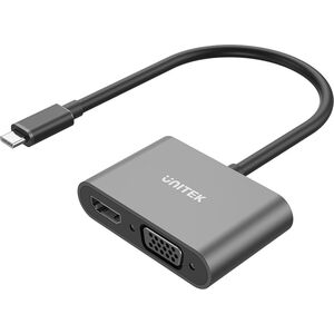 Stacja/replikator Unitek USB-C na HDMI 4K i VGA FullHD (V1168A) 13115015 4894160049339
