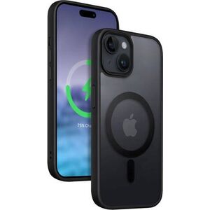 Crong Etui Hybrid Frost MAG Cover iPhone 15 Plus MagSafe Czarne 13132651 5904310703222
