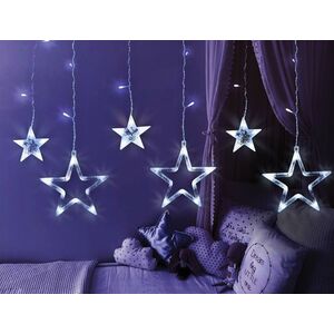 PR Kurtyna świetlna 138 LED, Gwiazdki, światło zimne białe 13133554 5902270777499