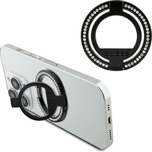 Guess Guess MagSafe Ring stand GUMRSALDGK czarny/black Rhinestone 13171126 3666339170356