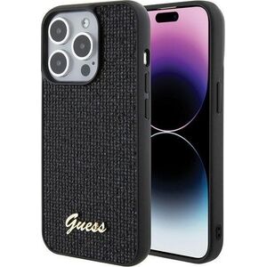 Guess Guess GUHCP15LPMSDGSK iPhone 15 Pro 6.1" czarny/black hardcase Disco Metal Script 13171165 3666339173456
