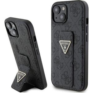Guess Guess GUHCP15SPGS4TDK iPhone 15 6.1" czarny/black hardcase Grip Stand 4G Triangle Strass 13171301 3666339197292