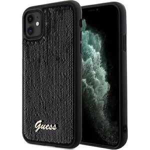 Guess Guess GUHCN61PSFDGSK iPhone 11 / Xr 6.1" czarny/black hardcase Sequin Script Metal 13171333 3666339172770