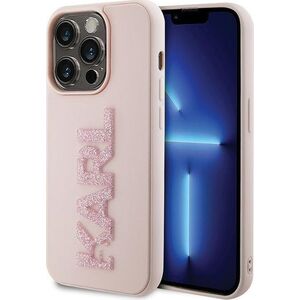 Karl Lagerfeld Karl Lagerfeld KLHCP15L3DMBKCP iPhone 15 Pro 6.1" różowy/pink hardcase 3D Rubber Glitter Logo 13177385 3666339166496