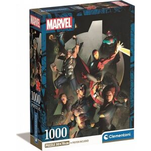 Clementoni Puzzle 1000 elementów Compact Marvel The Avengers 13213425 8005125398096