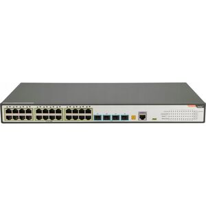 Switch Fiberhome FiberHome S4820-28T-X-PE-AC łącza sieciowe Zarządzany L2/L3 Gigabit Ethernet (10/100/1000) Obsługa PoE 1U Czarny, Szary 13234363 6975489914237