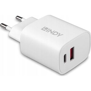 Ładowarka Lindy Lindy 73413 ładowarka do urządzeń przenośnych Uniwersalne Biały Prąd przemienny Szybkie ładowanie Wewnętrzna 13239010 4002888734134