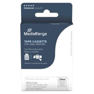 MediaRange MediaRange Schriftbandka. Brother TZ-131S/TZe-131S 12mm 4m s 13241837 4260664874225
