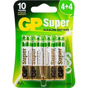 Blow 82-627# Bateria alkaliczna aa 1.5 lr6 gp super 8szt 13241891 4891199216886