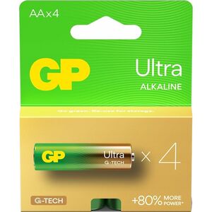GP Recyko Bateria alkaliczna AA / LR6 GP Ultra Alkaline G-TECH - 4 sztuki 13241903 4891199217357
