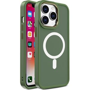 Hurtel Magnetyczne etui z MagSafe Color Matte Case do iPhone 15 Plus - zielone 13250014 9145576280102