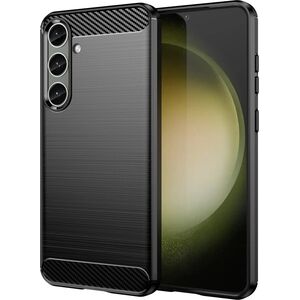Hurtel Etui do Carbon Case Samsung Galaxy S24+ elastyczny silikonowy karbonowy pokrowiec - czarny 13250992 9145576283769