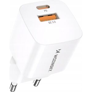 Ładowarka Wozinsky Ładowarka sieciowa Wozinsky CMWCW 20W USB-C / USB-A - biała 13252011 5907769308611