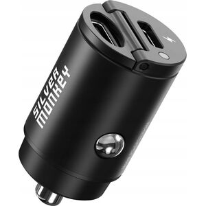 Ładowarka Silver Monkey Ładowarka samochodowa Silver Monkey PD-CPCT30-SM 30W 1x USB-C PD - czarna 13252033 5900779356979
