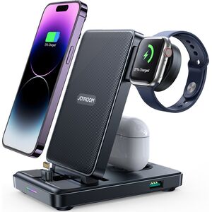 Ładowarka Joyroom Stacja ładująca 4w1 Joyroom JR-WQS02 iPhone AirPods Apple Watch składana - czarna 13252068 6956116772833