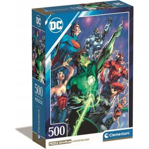 Clementoni Puzzle 500 elementów Compact DC Comics Liga Sprawiedliwych (Justice League) 13252585 8005125355327