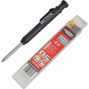 AWTools AWTOOLS OŁÓWEK AUTOMATYCZNY + WKŁADY 6szt. 13253649 5903678613662