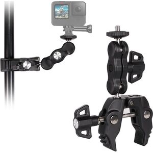 Hurtel Uchwyt zaciskowy na aparat fotograficzny i kamerę sportową GoPro Uchwyt zaciskowy na aparat fotograficzny i kamerę sportową GoPro 13254797 9145576282861