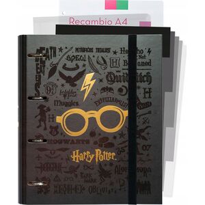 Segregator Harry Potter Harry Potter - Segregator A4 z kartkami (4 ringi, gumka) 13274196 8435497234584