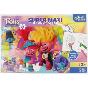 Trefl PUZZLE 24EL TREFL SUPER MAXI WESOLY DZIEN TROLL6 13276636 5900511410174