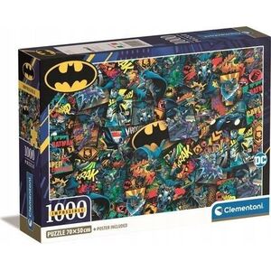 Clementoni Clementoni Puzzle 1000el Impossible Batman 39906 13276643 8005125399062