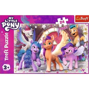 Trefl PUZZLE 24EL TREFL MAXI MLP WESOLY DZIEN KUCYKOW8 13276652 5900511143553