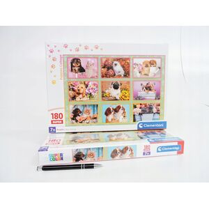 Clementoni CLE puzzle 180 SuperKolor Puppies collage 29788 13276704 8005125297887