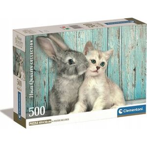 Clementoni CLE puzzle 500 Compact Cat _ Bunny 35539 13276715 8005125355396