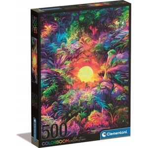 Clementoni Clementoni Puzzle 500el Colorboom Psychodeliczny wschód słońca w dżungli 35518 13276743 8005125355181