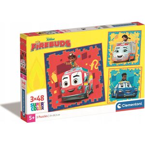Clementoni Clementoni Puzzle 3x48el SuperColor FIREBUDS Disney Junior 25311 13276774 8005125253111