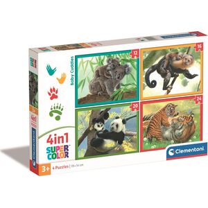 Clementoni PUZZLE 4W1 CLM 21532 BABY CUDDLES PUD 13276824 8005125215324