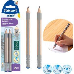 Pelikan Ołówek trójkąt gruby Jumbo Griffix HB 2szt PELIKAN 13276883 4012700817013