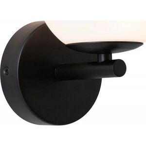 Kinkiet Paulmann Lampa ścienna łazienkowa GOVE LED 5W 400lm 3000K IP44 230V czarny matowy / metal / szkło 13295356 4000870710746