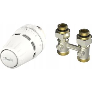 Danfoss Zestaw 2-elementowy Regus M30x1.5 + RLV-KB 1/2" prosty 13295863 5702424625214