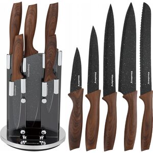 Klausberg ZESTAW 5 KUCHENNYCH NOŻY W STOJAKU KLAUSBERG KB-7615 13298296 5908287276154