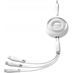 Kabel USB Joyroom USB-A - USB-C + microUSB + Lightning 1 m Biały (JYR943) 13299278 6941237121004