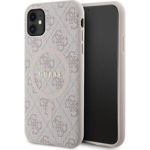 Guess Guess GUHMN61G4GFRP iPhone 11 6.1" / Xr różowy/pink hardcase 4G Collection Leather Metal Logo MagSafe 13300750 3666339226640