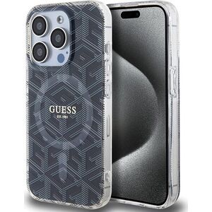 Guess Guess GUHMP15LHGCUSTGK iPhone 15 Pro 6.1" czarny/black hardcase IML GCube MagSafe 13300773 3666339221867
