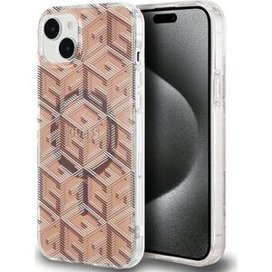 Guess Guess GUHMP15SHGCUSTGW iPhone 15 / 14 / 13 6.1" brązowy/brown hardcase IML GCube MagSafe 13300788 3666339222123